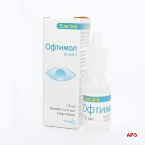 ОФТИМОЛ 0,5% 10 мл краплі очні фл.