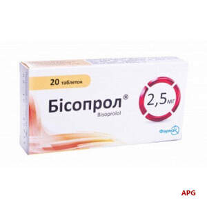 БИСОПРОЛ 2,5 мг N20 табл.
