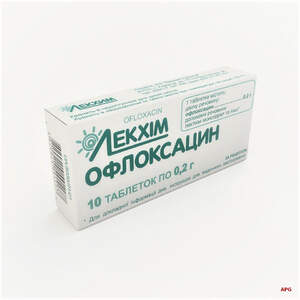 ОФЛОКСАЦИН 200 мг N10 табл. к.яч.уп.