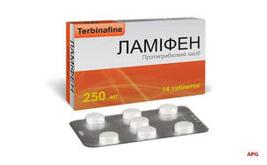 ЛАМИФЕН 250 мг N14 табл. к.яч.уп.