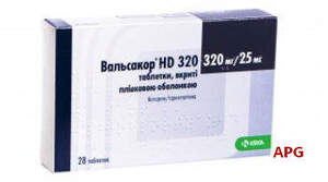 ВАЛЬСАКОР HD320 320/25 мг N28 табл. п/о
