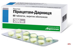 ПІРАЦЕТАМ-ДАРНИЦЯ 200 мг №60 табл. в/о