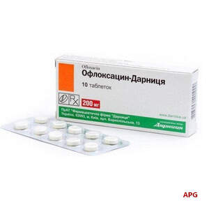 ОФЛОКСАЦИН-ДАРНИЦЯ 200 мг №10 табл.