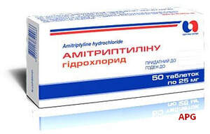 АМІТРИПТИЛІНУ Г/Х 25 мг №50 табл.
