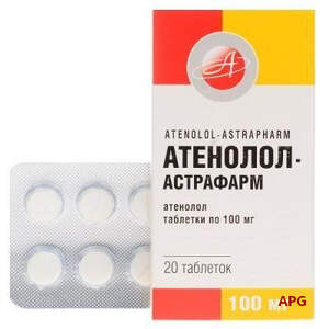 АТЕНОЛОЛ-АСТРАФАРМ 100 мг №20 табл.