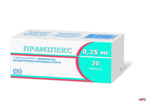 ПРАМІПЕКС 0,25 мг №30 табл.