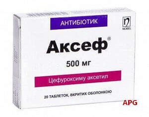 АКСЕФ 500 мг N20 табл. п/о