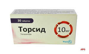 ТОРСИД 10 мг №30 табл.