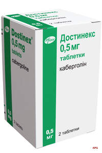 ДОСТИНЕКС 0,5 мг N2 табл.