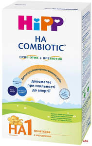 СУМІШ МОЛОЧН. HIPP 1 Combiotic з нарожд. 350 г