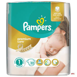 ПІДГУЗ PAMPERS PREMIUM CARE 1 (2-5 кг) №22 newborn