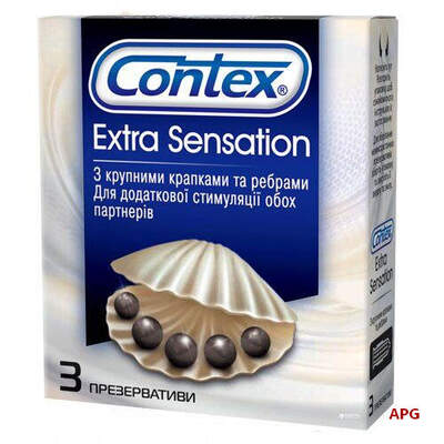 ПРЕЗ CONTEX EXTRA SENSATION с крупн. точк. и ребр. №3