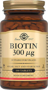БИОТИН 300 мкг №100 табл. (Solgar Vitamin and Herb/040313)