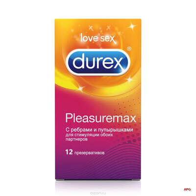 ПРЕЗ DUREX Pleasuremax рельеф. c ребр. и точк. №12