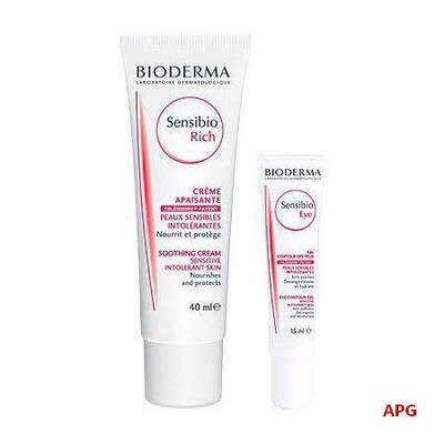 BIODERMA НАБІР САНСІБІО НАСИЧЕНИЙ КРЕМ 40 мл + САНСІБІО КРЕМ-ГЕЛЬ д/контуру очей 15 мл