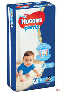 ПІДГУЗ-ТРУСИКИ HUGGIES PANTS 3 (6-11 кг) №44 boy
