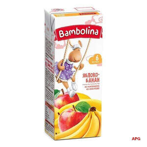 НЕКТАР BAMBOLINA яблуко-банан 0,2 л