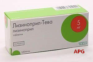 ЛІЗИНОПРИЛ-ТЕВА 5 мг №60 табл.