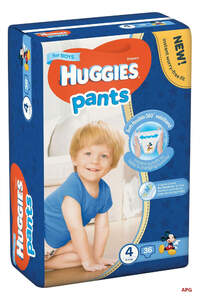 ПІДГУЗ-ТРУСИКИ HUGGIES PANTS 4 (9-14 кг) №36 boy