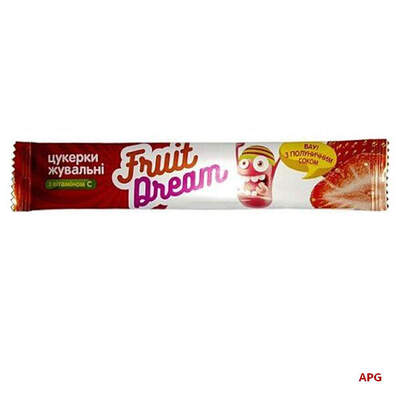 КОНФЕТЫ ЖЕВ. FRUIT DREAM клубн. сок + вит. С 15 г