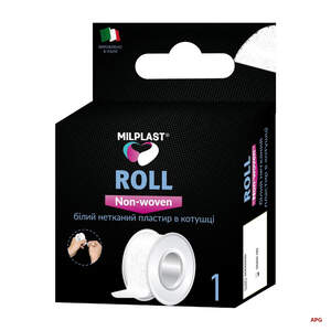 ПЛАСТ. MILPLAST Roll non-wowen 2,5 х 50 см н/ткан. білий