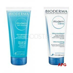 BIODERMA НАБОР АТОДЕРМ КРЕМ 200 мл + АТОДЕРМ ГЕЛЬ Д/ДУША ОЧИЩ. 200 мл