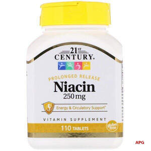 CENTURY НИАЦИН 250 мг (NIACIN) С КАЛЬЦИЕМ №110