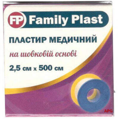 ПЛАСТ. FAMILY PLAST 2,5 х 500 см шелк. подвес.