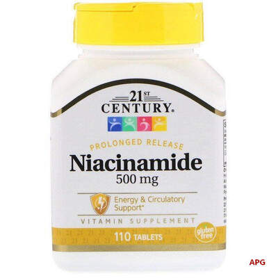 CENTURY НИАЦИНАМИД 500 мг (NIACINAMIDE) С КАЛЬЦИЕМ №110