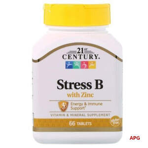 Century Stress B (Стрес В) Комплекс Вітамінів групи В з Цинком №66 табл