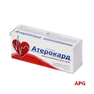 АТЕРОКАРД 75 мг №30 табл. в/о