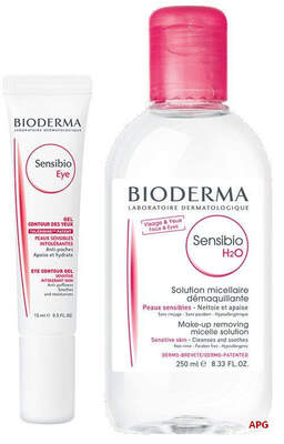 BIODERMA НАБІР САНСІБІО КРЕМ-ГЕЛЬ Д/КОНТУРУ ОЧЕЙ 15 мл + САНСІБІО Н20 250 мл